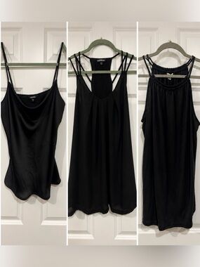 M/L Bundle of 3 camis/tanks Express Black and 2 others
